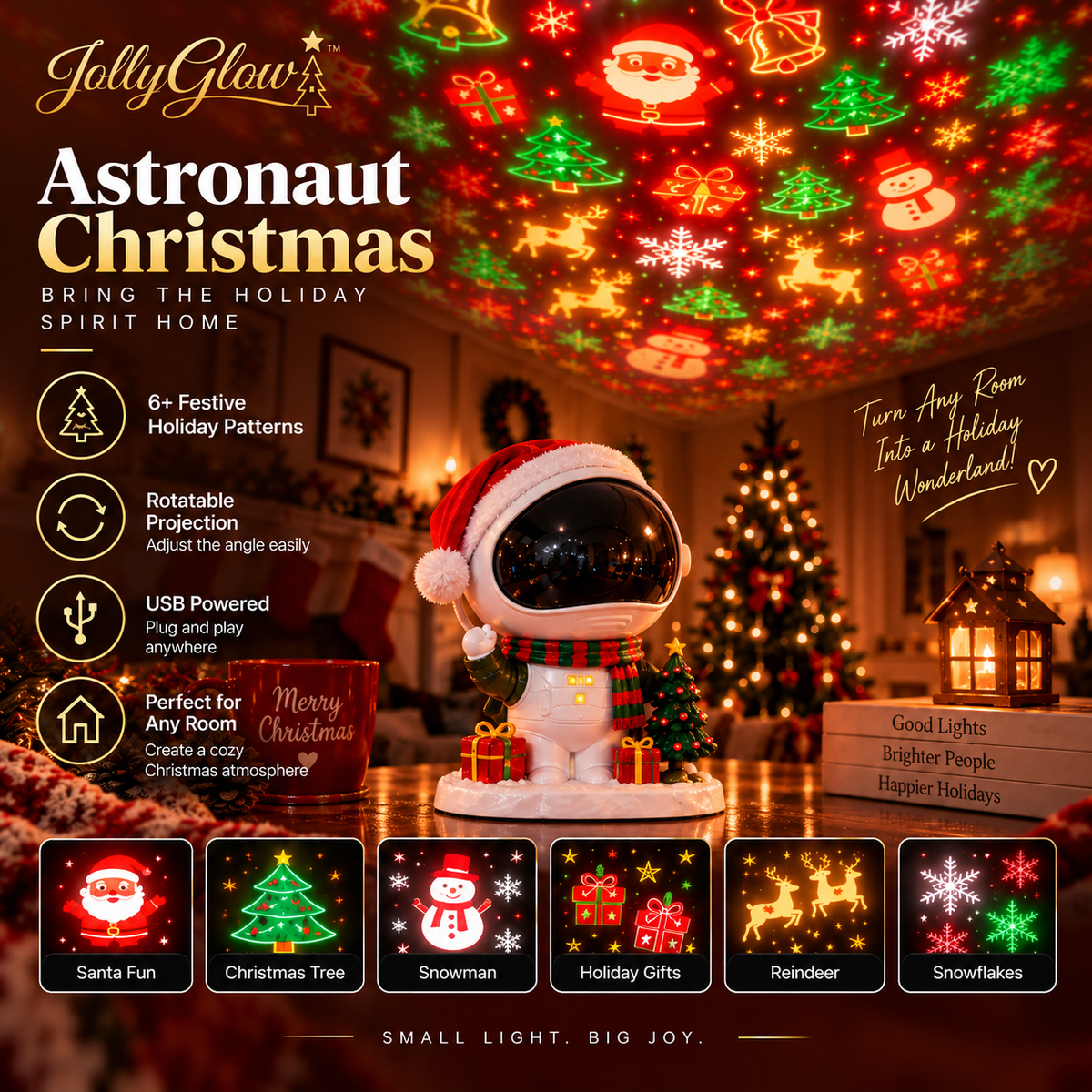 JollyGlow™ Christmas Projector
